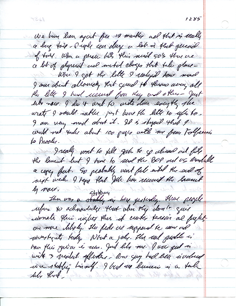 Dr John WorldPeace 2008 Prison Journal